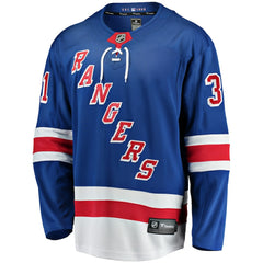 NHL Igor Shesterkin New York Rangers Fanatics Home Breakaway Player Jersey - Blue