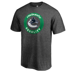 NHL Vancouver Canucks #WeSkateFor T-Shirt - Heather Gray