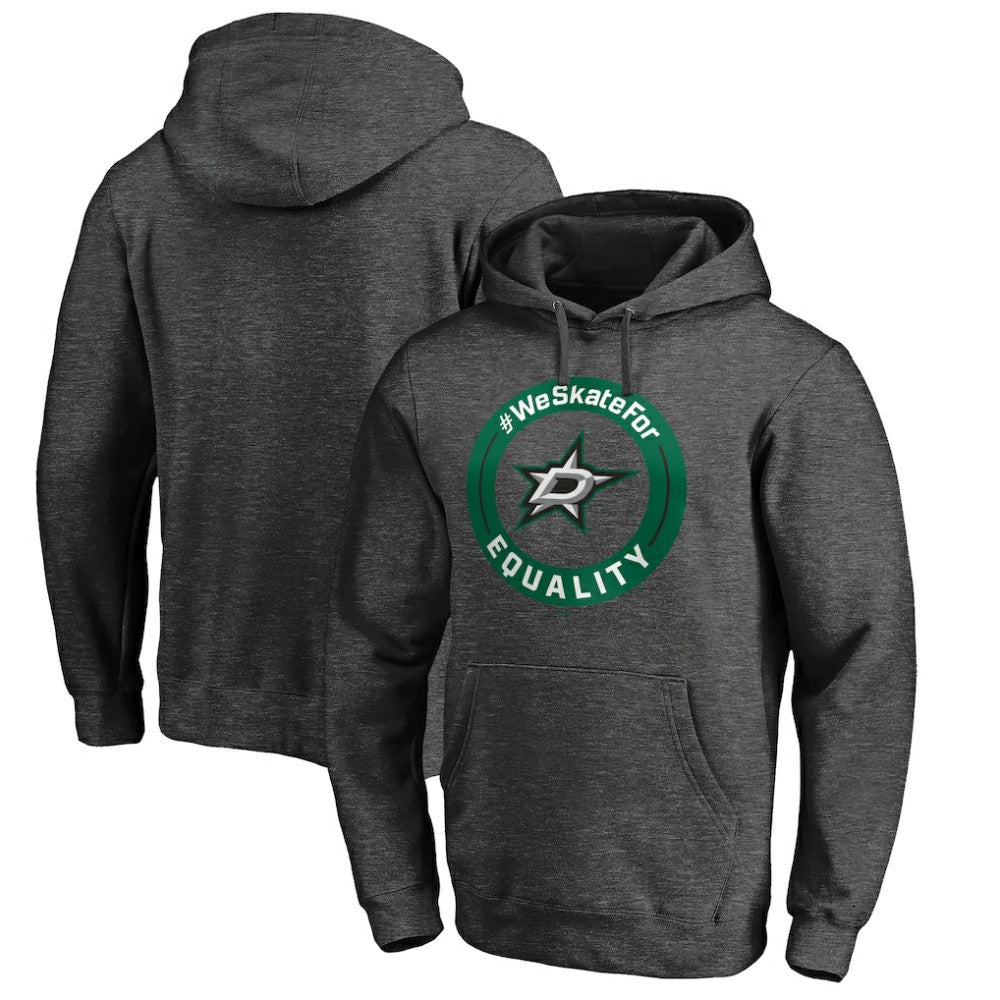NHL Dallas Stars #WeSkateFor Pullover Hoodie - Heather Gray