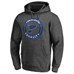 NHL St. Louis Blues #WeSkateFor Pullover Hoodie - Heather Gray