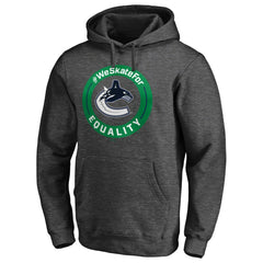 NHL Vancouver Canucks #WeSkateFor Pullover Hoodie - Heather Gray