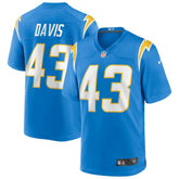 NFL Michael Davis Los Angeles Chargers Game Jersey - Powder Blue