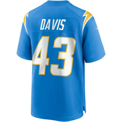 NFL Michael Davis Los Angeles Chargers Game Jersey - Powder Blue