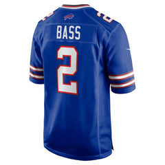 NFL Tyler Bass Buffalo Bills Game Player Jersey - Royal