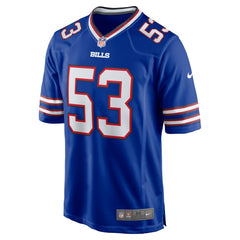 NFL Tyrel Dodson Buffalo Bills Game Player Jersey - Royal