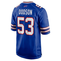 NFL Tyrel Dodson Buffalo Bills Game Player Jersey - Royal