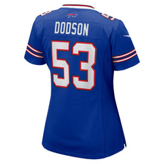 NFL Tyrel Dodson Buffalo Bills Women's Game Jersey - Royal