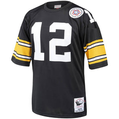 NFL Terry Bradshaw Pittsburgh Steelers Authentic Throwback Retired Player Jersey - Black sale