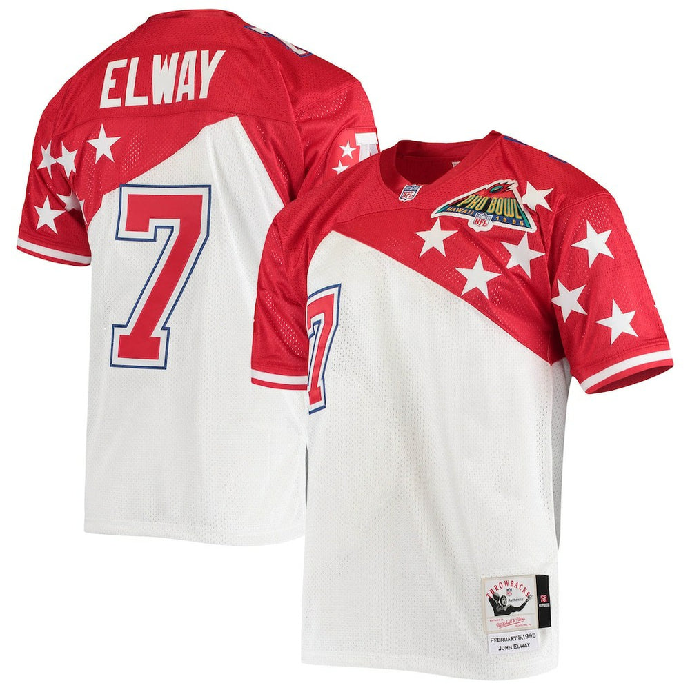 NFL John Elway AFC 1995 Pro Bowl Authentic Jersey - White/Red online