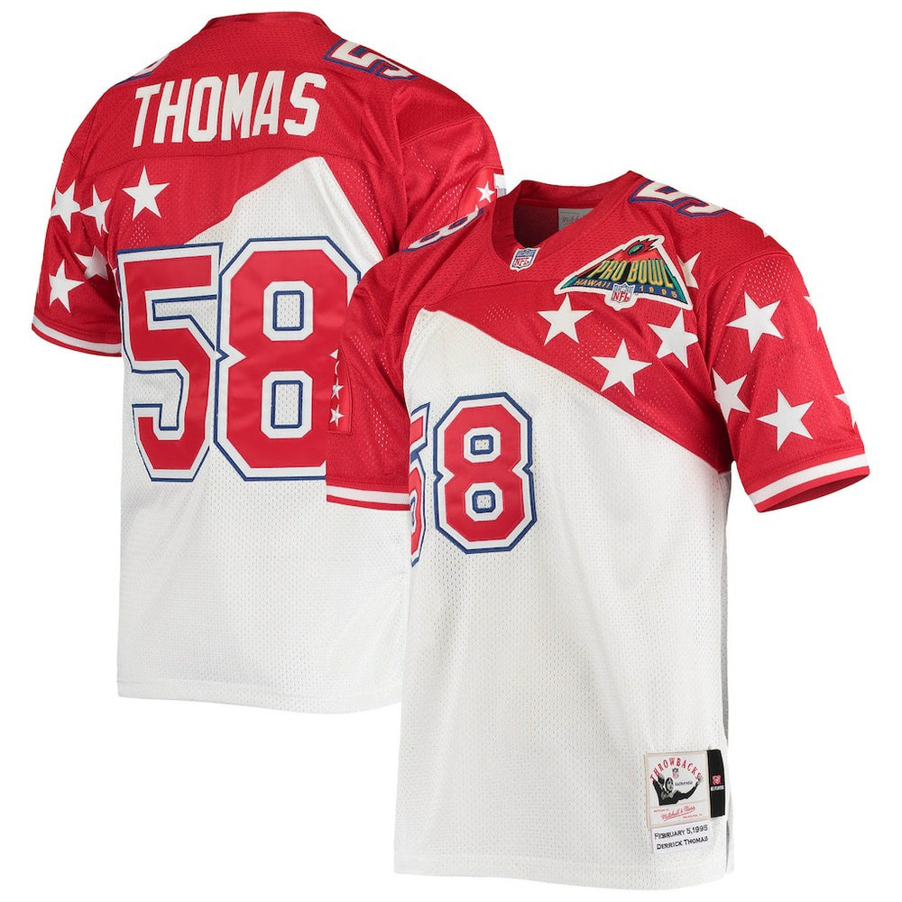 NFL Derrick Thomas AFC 1995 Pro Bowl Authentic Jersey - White/Red on sale