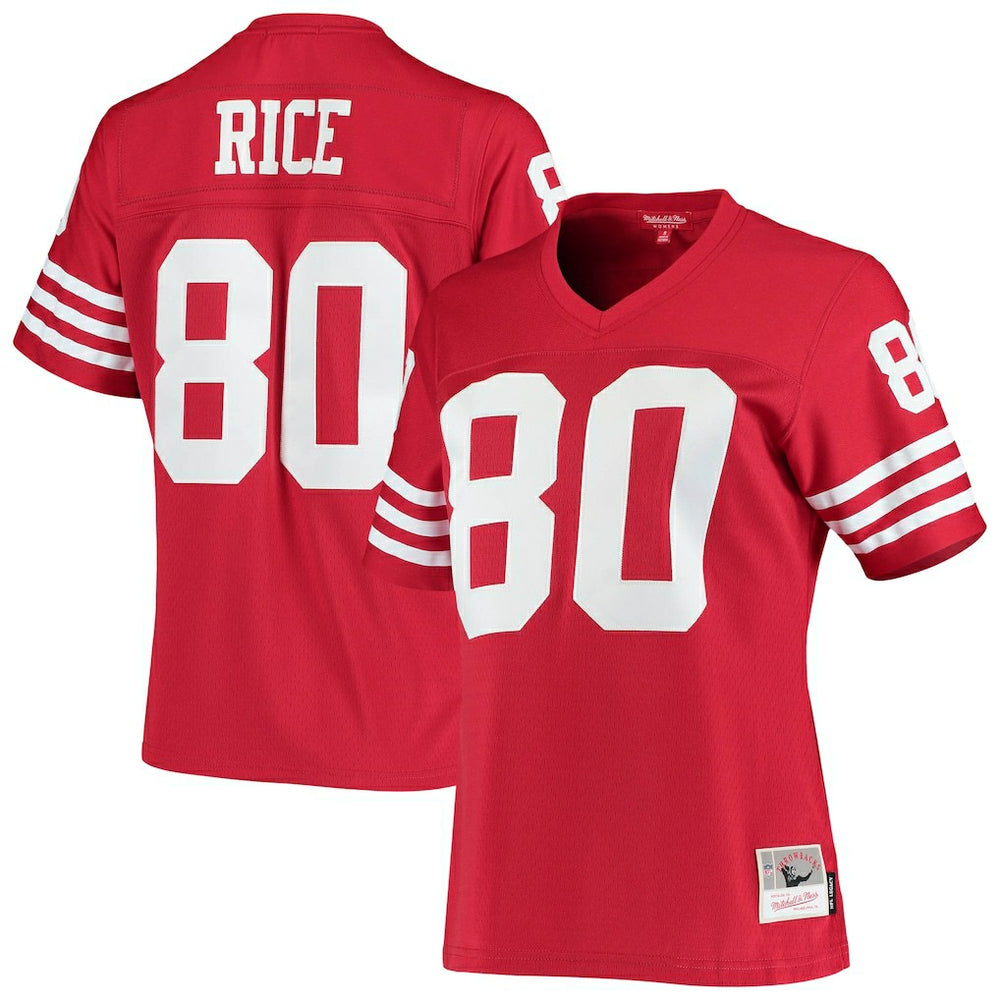 NFL Jerry Rice San Francisco 49ers Women's 1990 Legacy Replica Jersey - Scarlet on sale