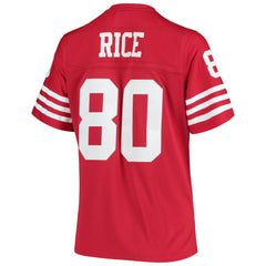 NFL Jerry Rice San Francisco 49ers Women's 1990 Legacy Replica Jersey - Scarlet on sale