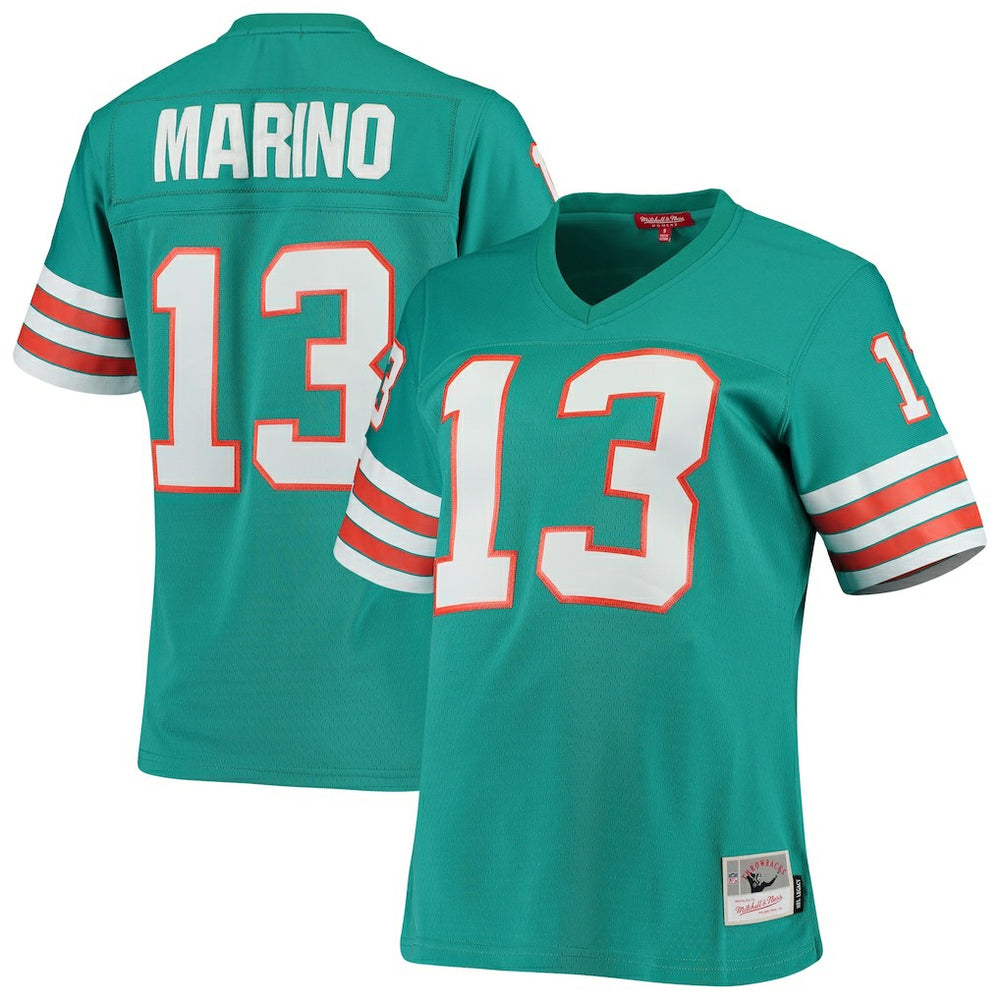 NFL Dan Marino Miami Dolphins Women's 1984 Legacy Replica Jersey - Aqua on sale