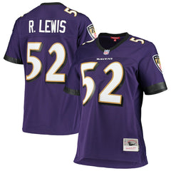 NFL Ray Lewis Baltimore Ravens Women's Legacy Replica Team Jersey - Purple cheap