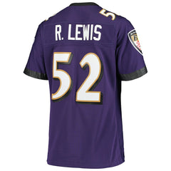 Ray Lewis Baltimore Ravens Women's Legacy Replica Team Jersey Purple