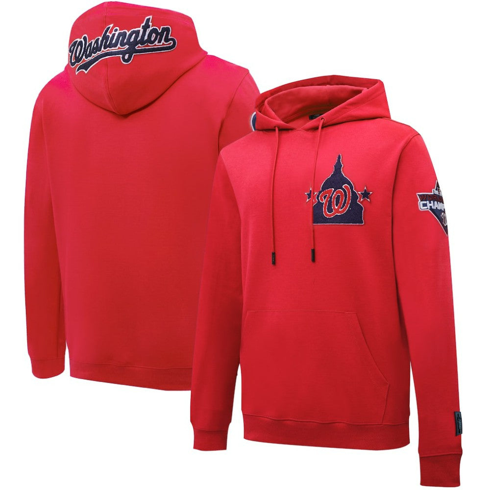 Washington Nationals Pro Standard Logo Pullover Hoodie - Red Hoodies