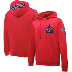 Washington Nationals Pro Standard Logo Pullover Hoodie - Red Hoodies