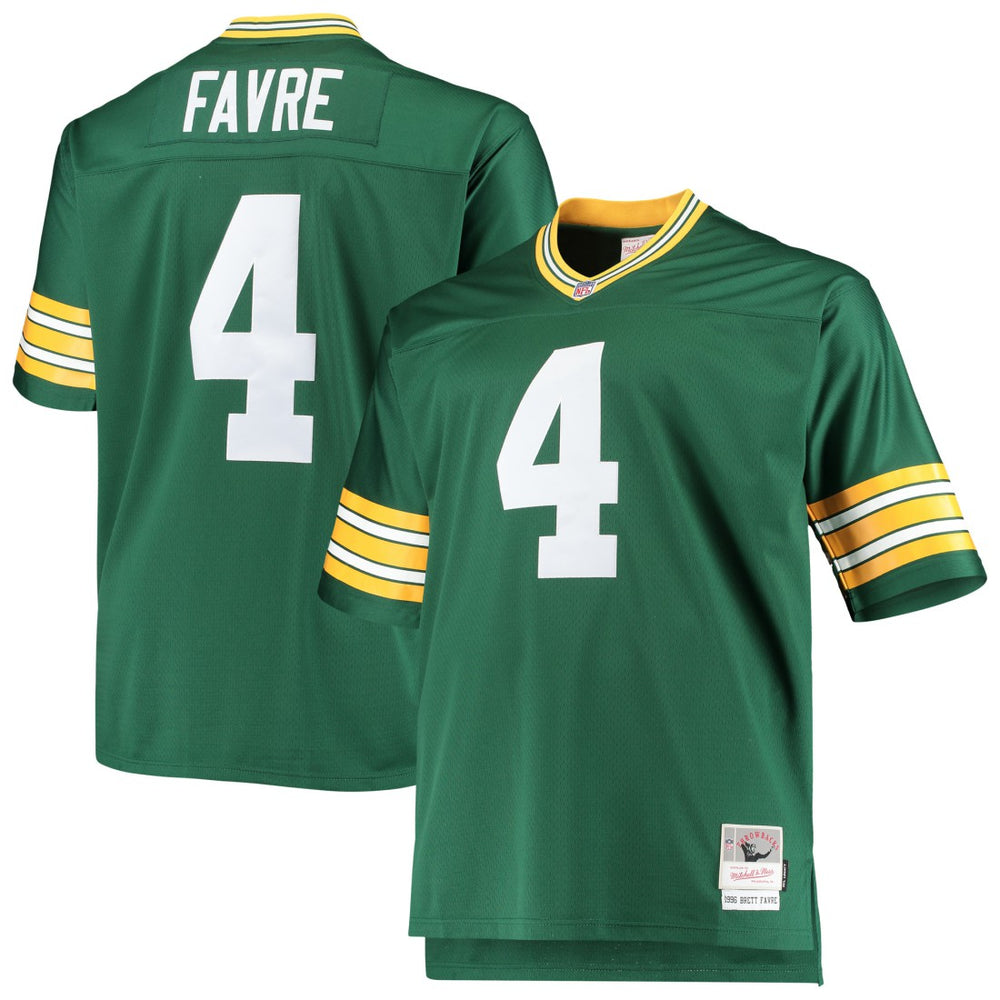 NFL Brett Favre Green Bay Packers Big & Tall 1996 Retired Player Replica Jersey - Green discount