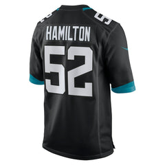 NFL DaVon Hamilton Jacksonville Jaguars Game Jersey - Black