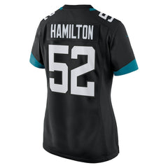 NFL DaVon Hamilton Jacksonville Jaguars Women's Game Jersey - Black