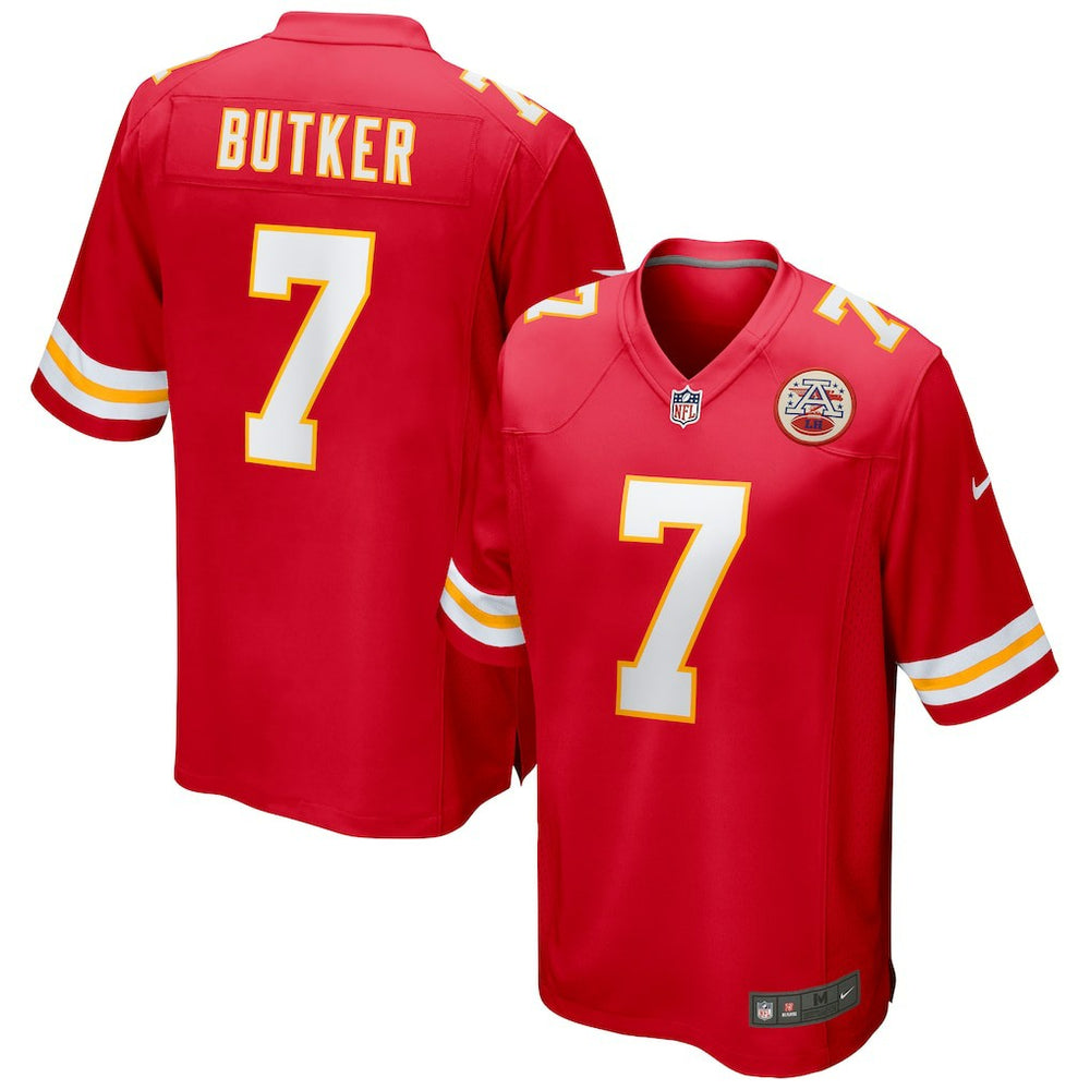 NFL Harrison Butker Kansas City Chiefs Game Jersey - Red