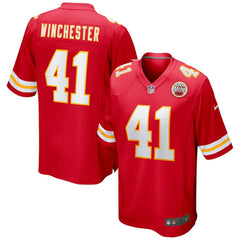 NFL James Winchester Kansas City Chiefs Game Jersey - Red