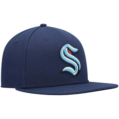 NHL Seattle Kraken Fanatics Primary Logo Snapback Hat - Deep Sea Blue