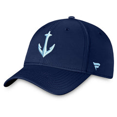 NHL Seattle Kraken Fanatics Secondary Logo Flex Hat - Deep Sea Blue