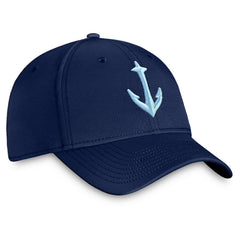 NHL Seattle Kraken Fanatics Secondary Logo Flex Hat - Deep Sea Blue