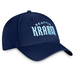 NHL Seattle Kraken Fanatics Wordmark Flex Hat - Deep Sea Blue
