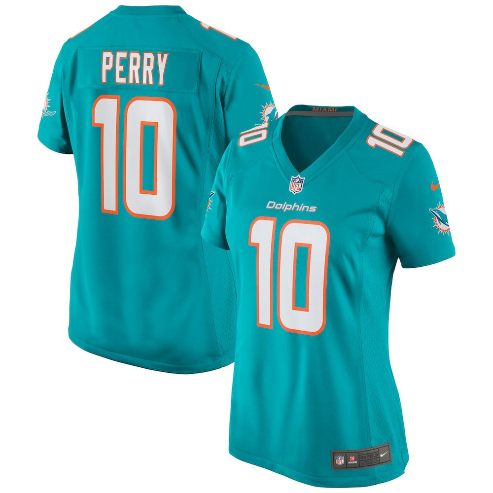 NFL Malcolm Perry Miami Dolphins Women's Game Jersey - Aqua