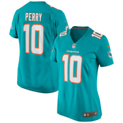 NFL Malcolm Perry Miami Dolphins Women's Game Jersey - Aqua