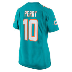 NFL Malcolm Perry Miami Dolphins Women's Game Jersey - Aqua