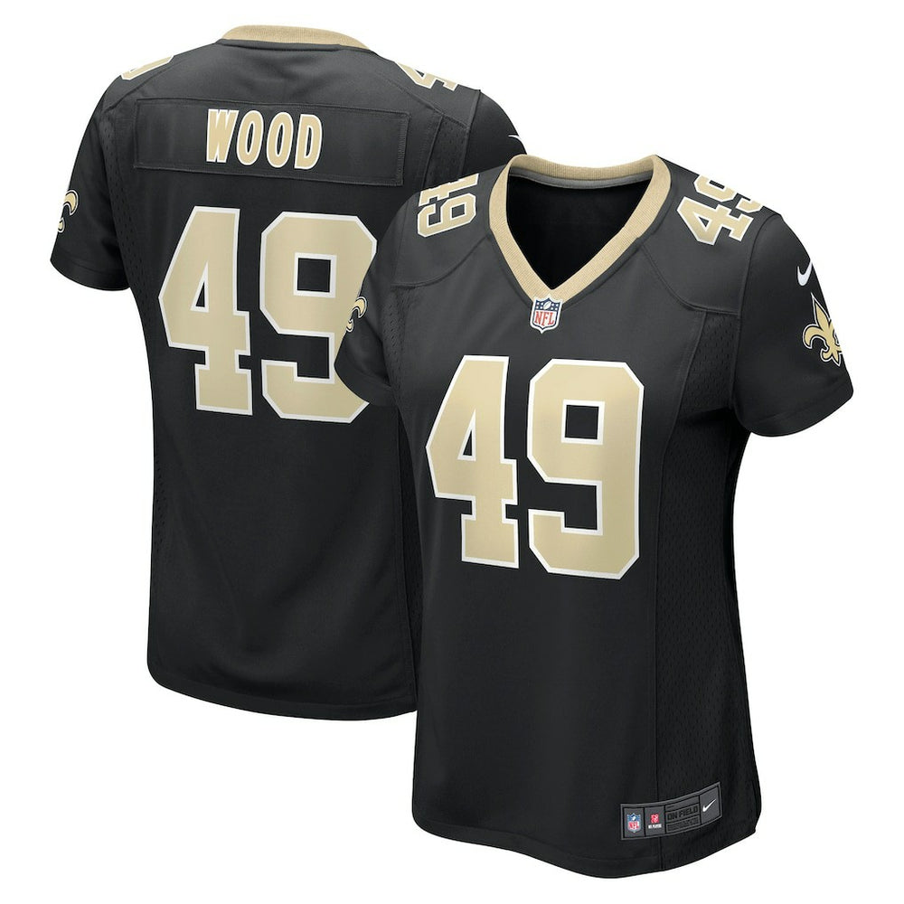 NFL Zach Wood New Orleans Saints Women's Game Jersey - Black
