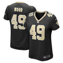 NFL Zach Wood New Orleans Saints Women's Game Jersey - Black