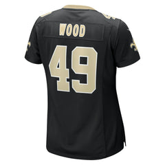 NFL Zach Wood New Orleans Saints Women's Game Jersey - Black