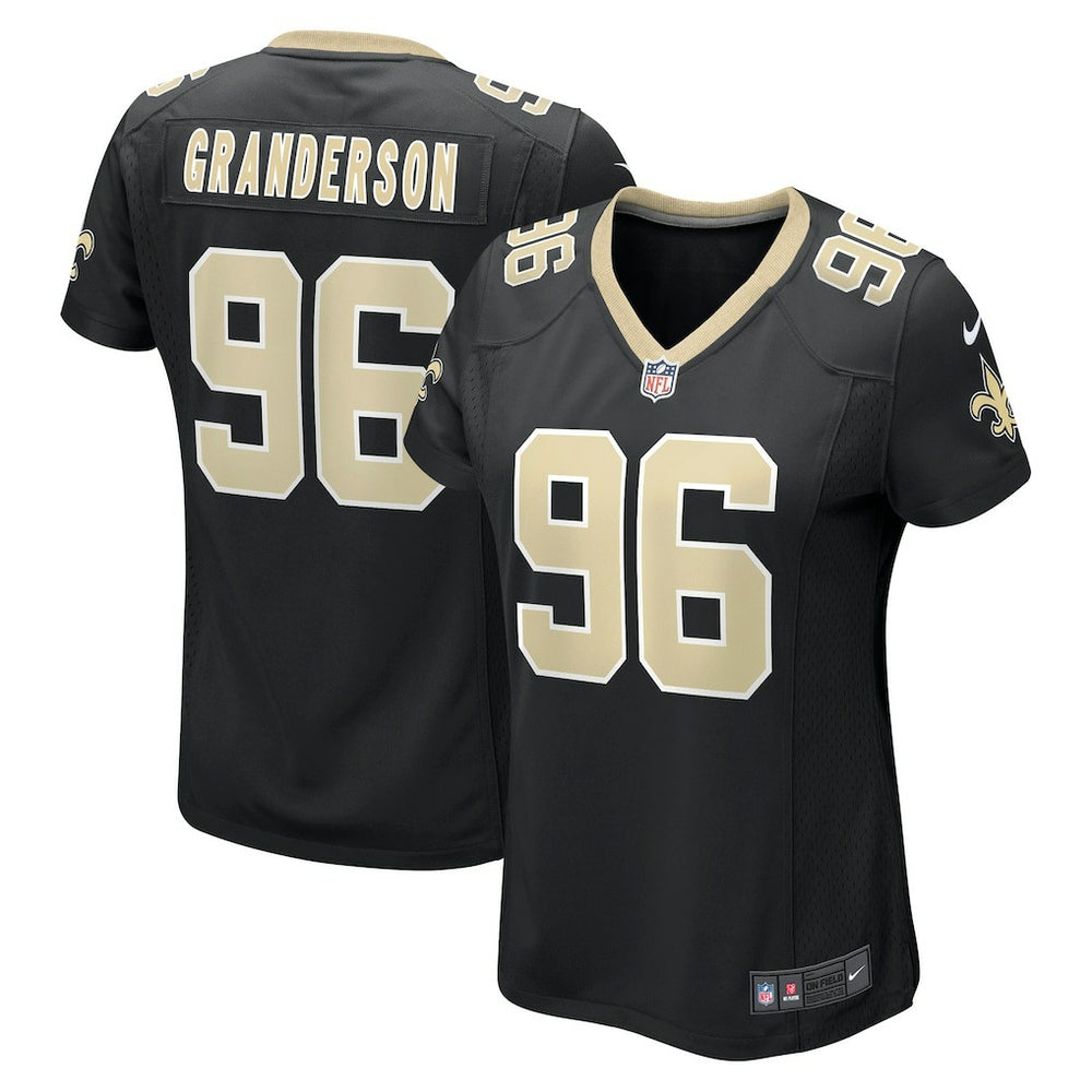 NFL Carl Granderson New Orleans Saints Women's Game Jersey - Black