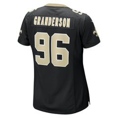 NFL Carl Granderson New Orleans Saints Women's Game Jersey - Black