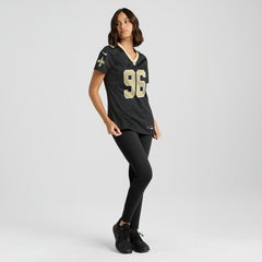 NFL Carl Granderson New Orleans Saints Women's Game Jersey - Black