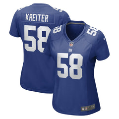 NFL Casey Kreiter New York Giants Women's Game Jersey - Royal
