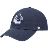 NHL Vancouver Canucks '47 Team Clean Up Adjustable Hat - Navy