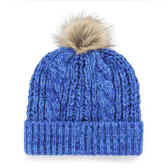 NHL Vancouver Canucks '47 Women's Logo Meeko Cuffed Knit Hat with Pom - Blue