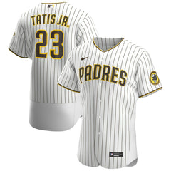 MLB Fernando Tat¨ªs Jr. San Diego Padres Nike Home Authentic Player Jersey - White/Brown