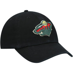 NHL Minnesota Wild '47 Team Clean Up Adjustable Hat - Black