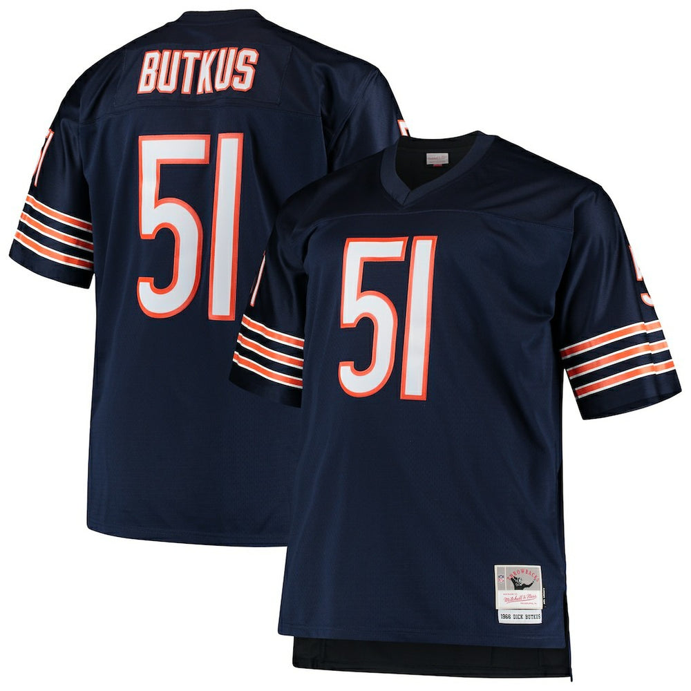 NFL Dick Butkus Chicago Bears Big & Tall 1966 Retired Player Replica Jersey - Navy on sale