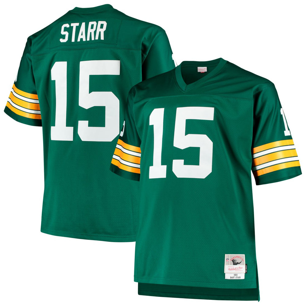 NFL Bart Starr Green Bay Packers Big & Tall 1968 Retired Player Replica Jersey - Green for sale
