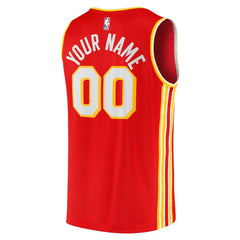 NBA Atlanta Hawks Fast Break Replica Custom Jersey - Icon Edition - Red