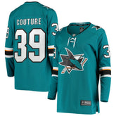 NHL Logan Couture San Jose Sharks Fanatics Women's Breakaway Home Player Jersey - Teal