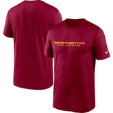 Washington Football Team Logo Essential Legend Performance T-Shirt Burgundy