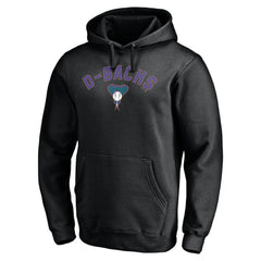 Arizona Diamondbacks Cooperstown Winning Streak Personalized Name & Number Pullover Hoodie - Black Hoodies
